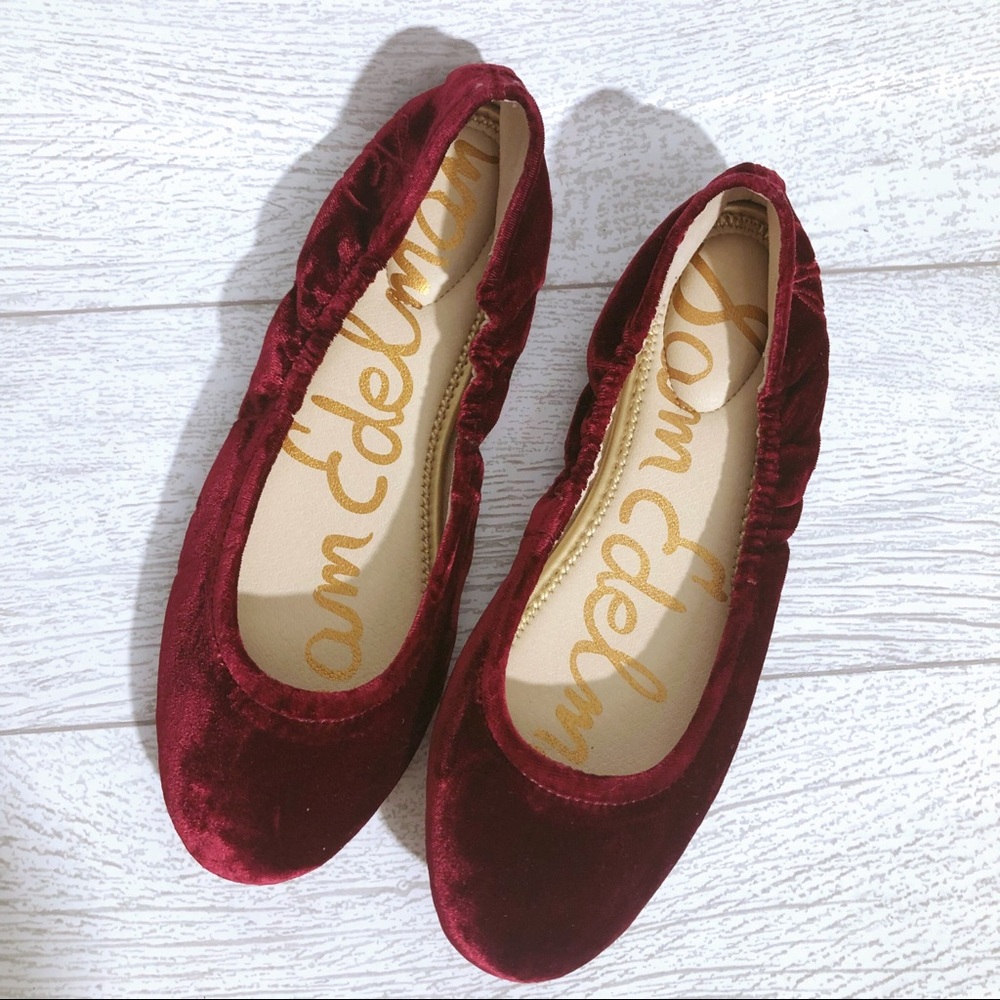 Sam Edelman Fritz velvet ballet flats NWOT
